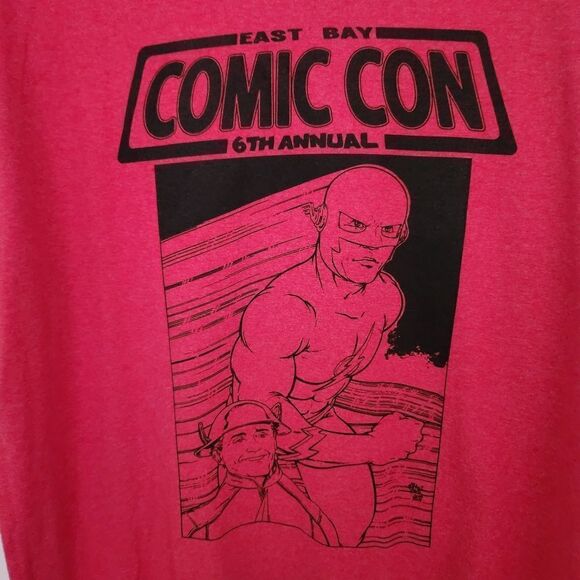 Port and Company Unisex Short Sleeve Graphic T-Shirt East Bay Comic Con Size XL - Picture 2 of 4